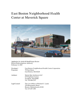 East Boston Neighborhood Health Center's Maverick Square