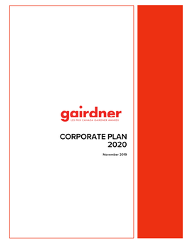 Corporate Plan 2020