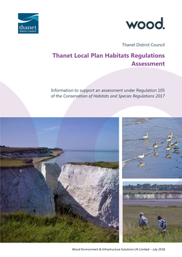 Thanet Local Plan Habitats Regulations Assessment