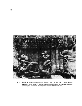 PL. 1. Relief of Smithy St Candi Sukuh, Central Java. on the Left, a Smith Forging a Weapon