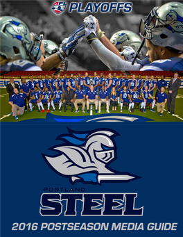 2016 Portland Steel Postseason Media Guide