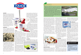 THE MARKET FAGE Is Greece's Leading Yogurt Company, Pro