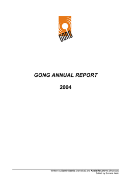 Gong Annual Report 2004