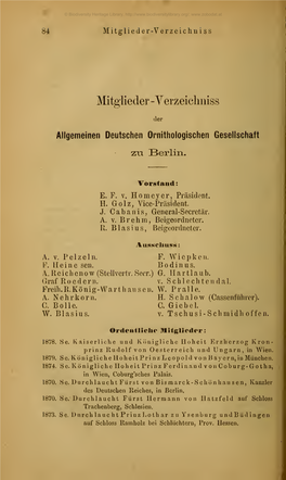 Journal Für Ornithologie