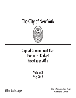 FY 2016 Executive Budget Commitment Plan