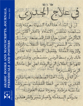 Arabic B Ooks and Manuscript S, Journ Als, Periodic Als and Pos Ters