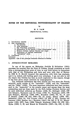 Malaysian (1911) Surprise Celebes, Though Promising a Phytogeographical Point of View, Is in Comparison Philippines Repeated