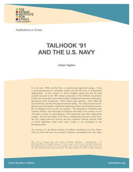 Tailhook '91 and the U.S. Navy