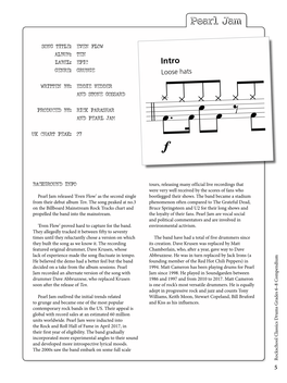 Pearl Jam ‘Even Flow’ (Grade 6)