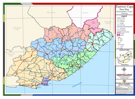 Eastern Cape Base Map Municipalities, Towns FREE STATE LESOTHO & Roads Legend S ° S 0 °