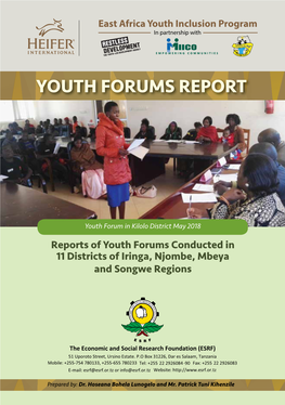 Youth Forums Report