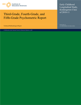 Early Childhood Longitudinal Study, Kindergarten Class of 2010–11