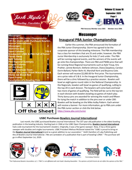 Messenger Inaugural PBA Junior Championship