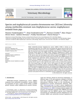 Diversity Among Methicillin-Resistant Non-Staphylococcus