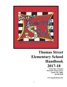 Thomas Street Elementary School Handbook 2017-18