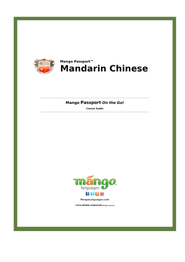 Mandarin Chinese