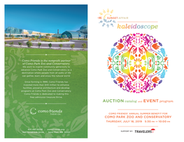 Sunset Affair Kaleidoscope Program 2019