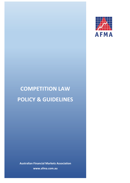 Competition Law POLICY & Guidelines