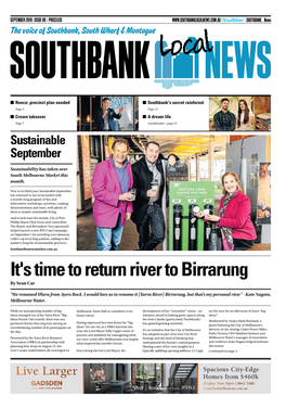 It's Time to Return River to Birrarung by Sean Car