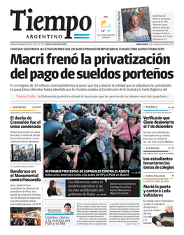 Macri Frenó La Privatización Del Pago De Sueldos Porteños