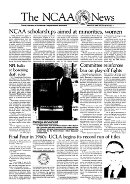 NCAA Scholarships Aimed at Minorities, Women