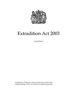 Extradition Act 2003