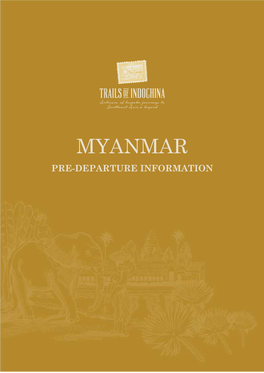 Myanmar Pre-Departure Information