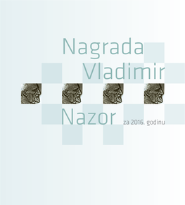 Nagrada Vladimir Nazor Za 2016. Godinu