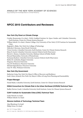 NPCC 2015 Technical Details