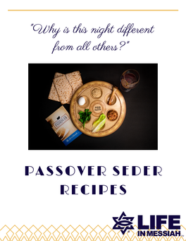 Passover Seder Recipes