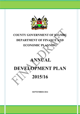 Annual Development Plan 2015/16