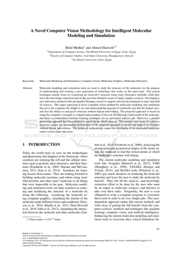 A Novel Computer Vision Methodology for Intelligent Molecular Modeling and Simulation