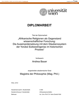 Diplomarbeit