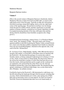 Volume 5: Maidstone Museum Benjamin