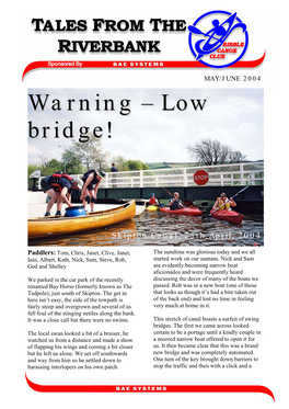 Warning – Low Bridge!