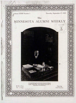 Minnesota Alumni Weekly •