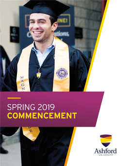 SPRING 2019 COMMENCEMENT Commencement