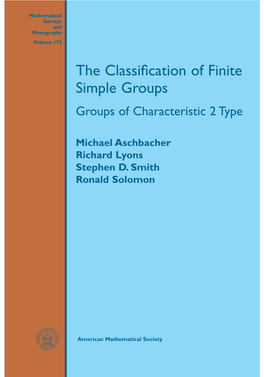 The Classification of Finite Simple Groups