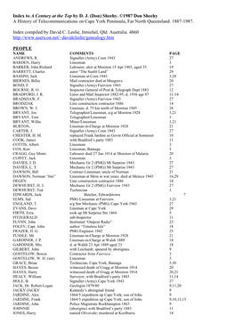 Index to a Century at the Top by D