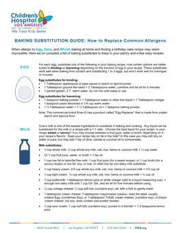 BAKING SUBSTITUTION GUIDE: How to Replace Common Allergens