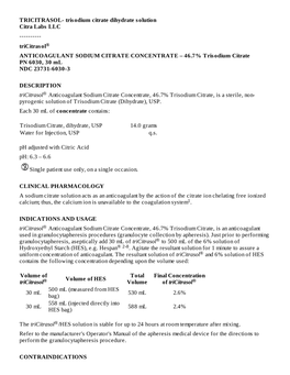 TRICITRASOL- Trisodium Citrate Dihydrate Solution Citra Labs