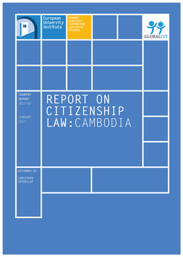 Report on Citizenship Law:Cambodia