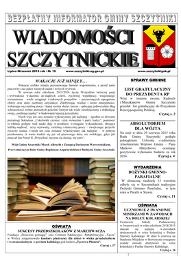 Wielkopolscy Rolnicy Roku 2013 Ze Szczytnik