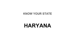 HARYANA Location of Map of India