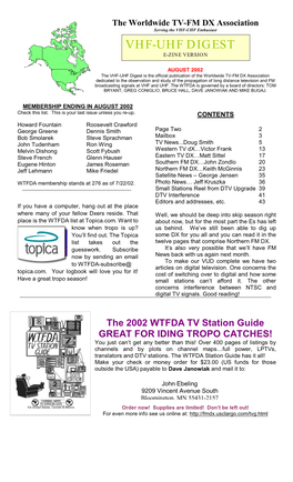 Vhf-Uhf Digest E-Zine Version