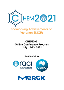 CHEM2021 Conference Program