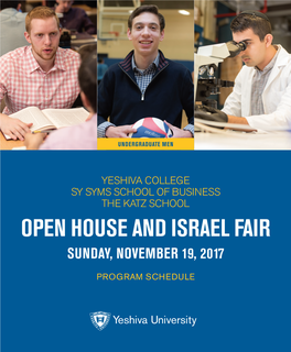 Open House and Israel Fair Sunday, November 19, 2017