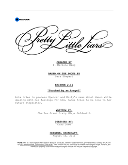 Pretty Little Liars | Dialogue Transcript | S2:E10