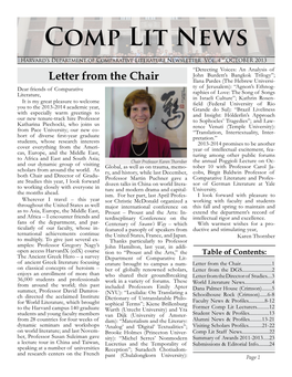 Letter from the Chair