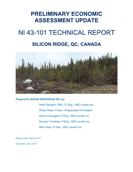Ni 43-101 Technical Report